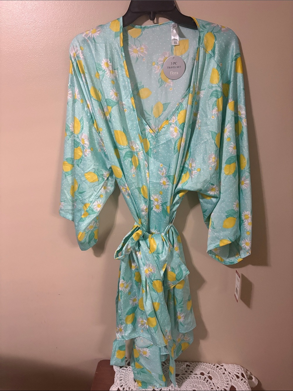 Flora 3pc Women's Short Set Size 2xLarge (22-24) NWT